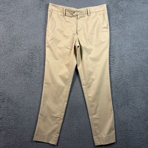 Mizzen+Main Pants Mens 32x32 Beige Tan Slim Fit Stretch Chinos Athleisure